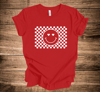 KMK Design Valentines Smiley Heart Eyes Checkered (+ options)