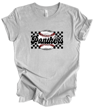 KP Panthers Checkered Baseball Script Through (+ options)