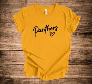 KP Panthers Cursive Panthers Heart (+ options)