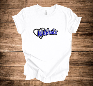 WC Wildcats Heart Script Wildcats (+ options)