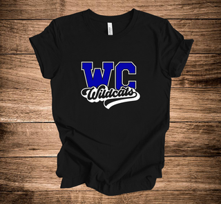 WC Wildcats Retro Script WC (+ options)