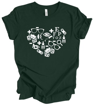 Vision Collection - Optometry Heart (+ forest green options)