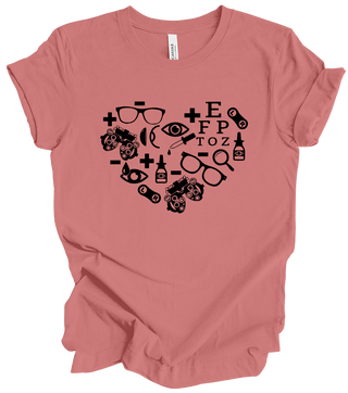 Vision Collection - Optometry Heart (+ mauve options)