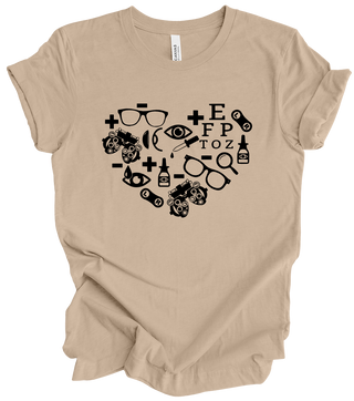Vision Collection - Optometry Heart (+ tan options)