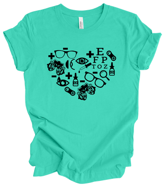 Vision Collection - Optometry Heart (+ teal options)