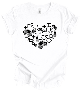 Vision Collection - Optometry Heart (+ white options)