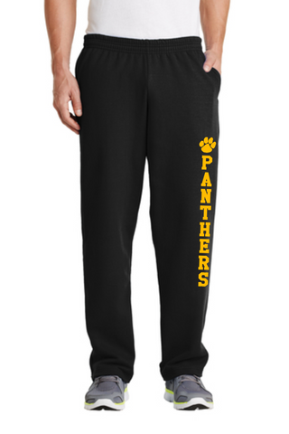 KP Panthers Cotton Sweatpant - Black (+ logo options)