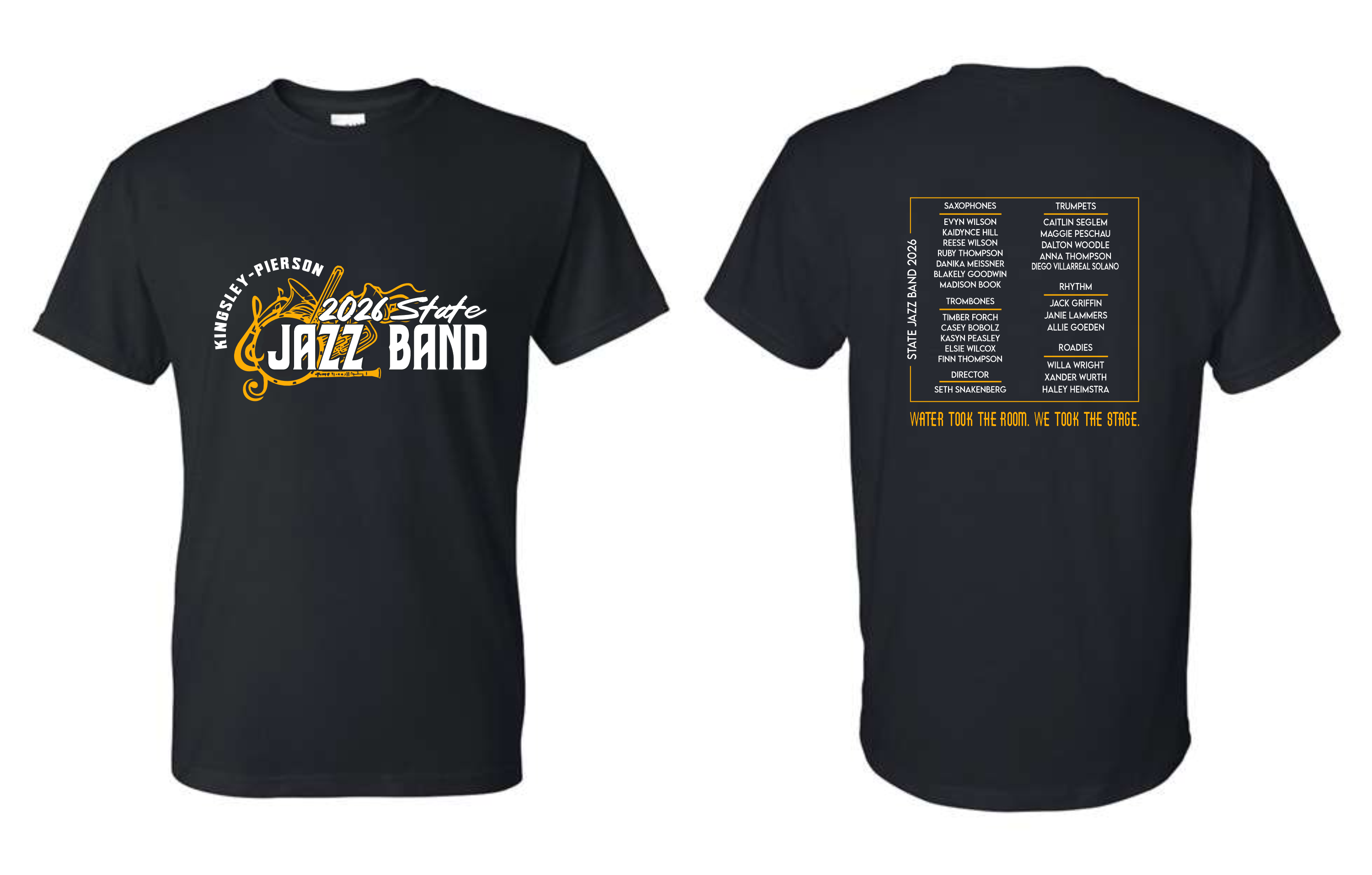 Kingsley-Pierson State Jazz Band Apparel (+ options)