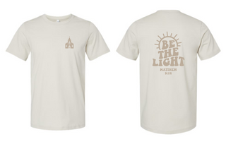 Be The Light - Heather Dust - Bella+Canvas T-Shirt (generic church)