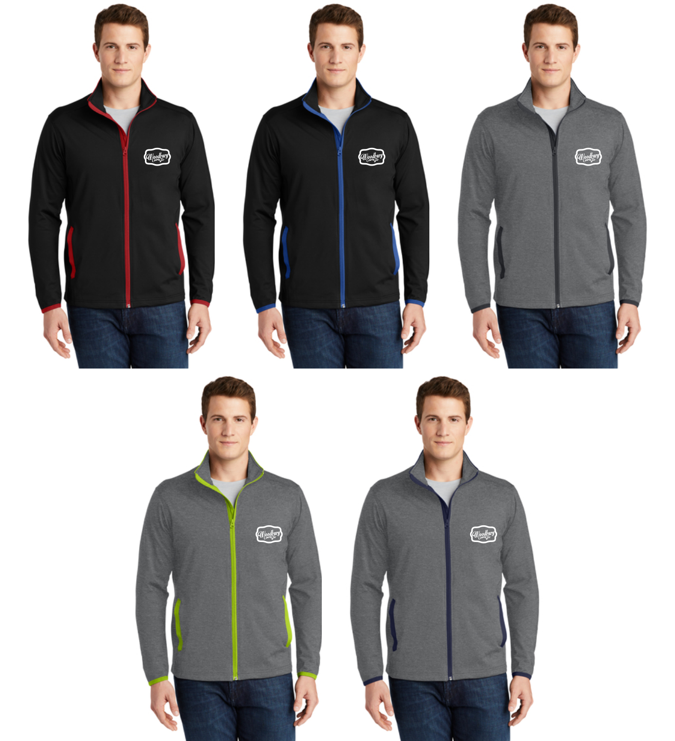 WCF - Sport-Tek Stretch Contrast Full-Zip Jacket (+ colors)