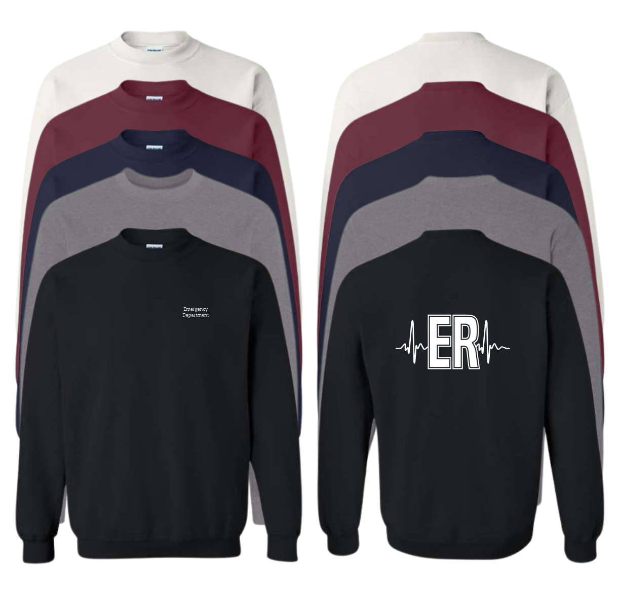 Emergency Department Rhythm Cotton Crewneck Sweatshirt (+ options)
