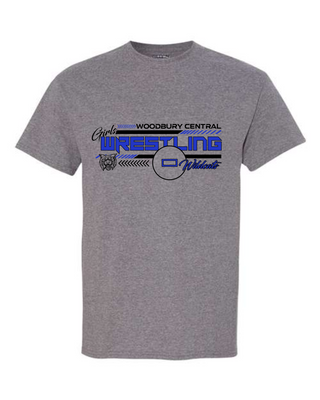 Woodbury Central Girls Wrestling - Design #1 - Grey Apparel (+ options)