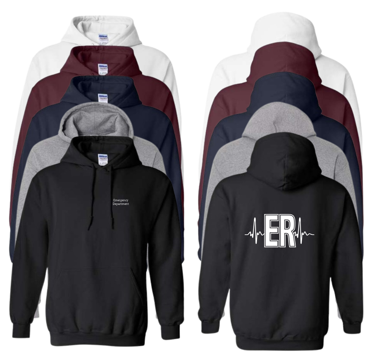 Emergency Department Rhythm Cotton Hooded Sweatshirt (+ options)