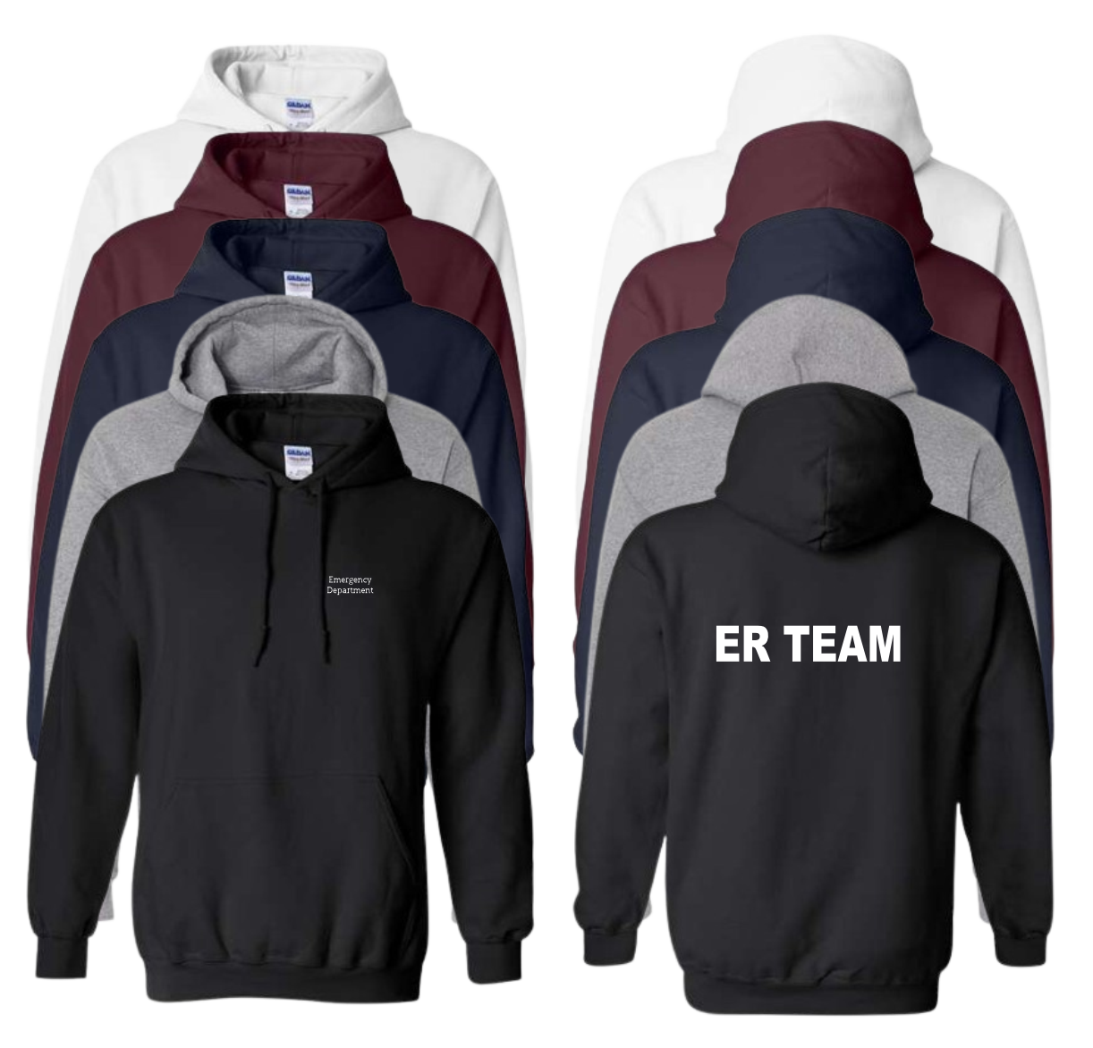 Emergency Department ER Team Cotton Hooded Sweatshirt (+ options)