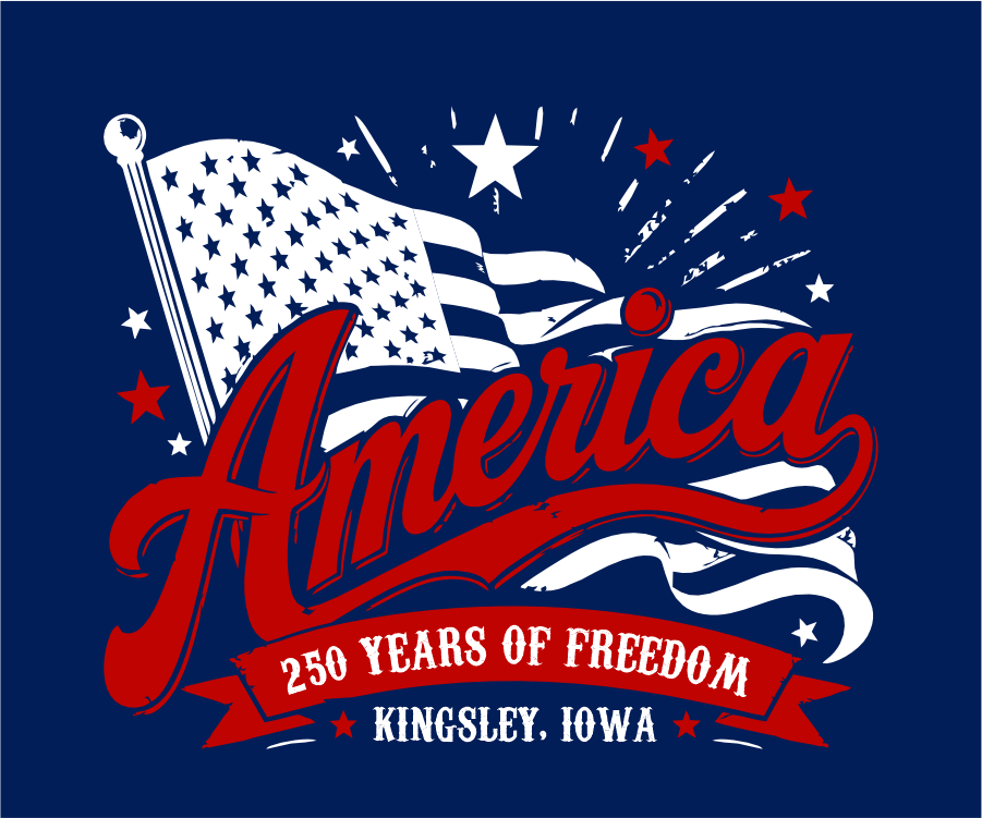 Kingsley Design #1 - America Flag Starburst (+ options)