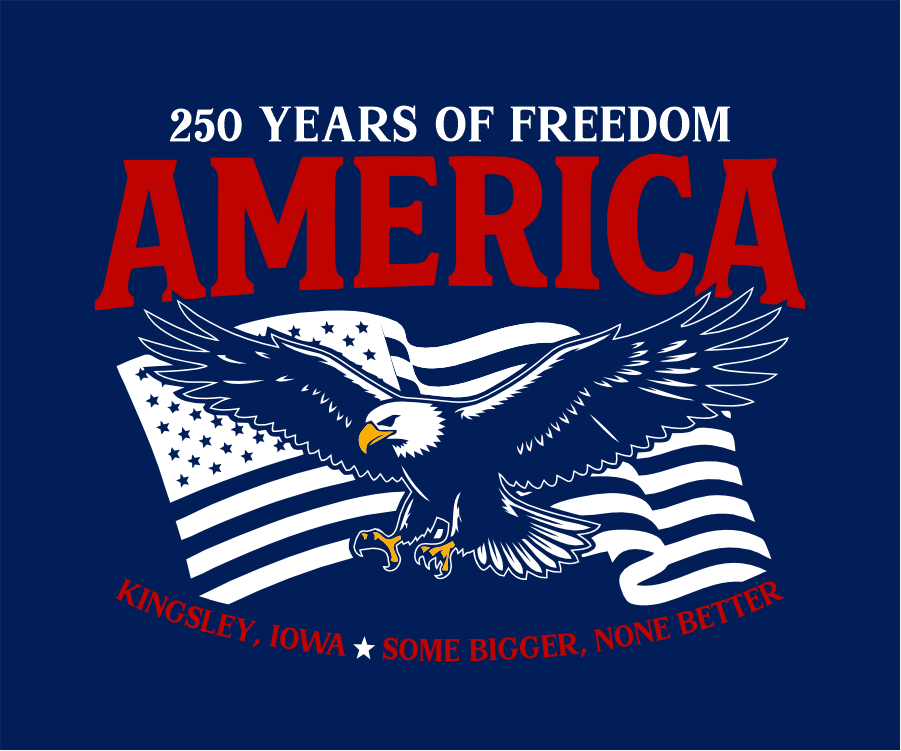 Kingsley Design #1 - America Flag Eagle (+ options)