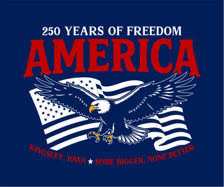 Kingsley Design #1 - America Flag Eagle (+ options)
