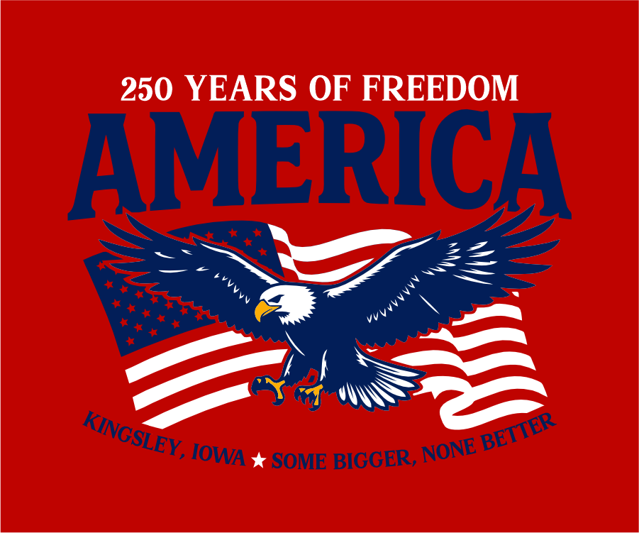 Kingsley Design #1 - America Flag Eagle (+ options)