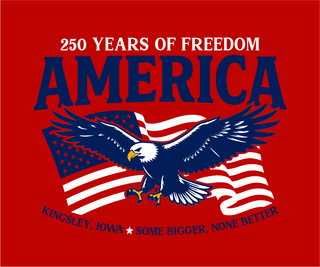 Kingsley Design #1 - America Flag Eagle (+ options)
