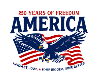 Kingsley Design #1 - America Flag Eagle (+ options)