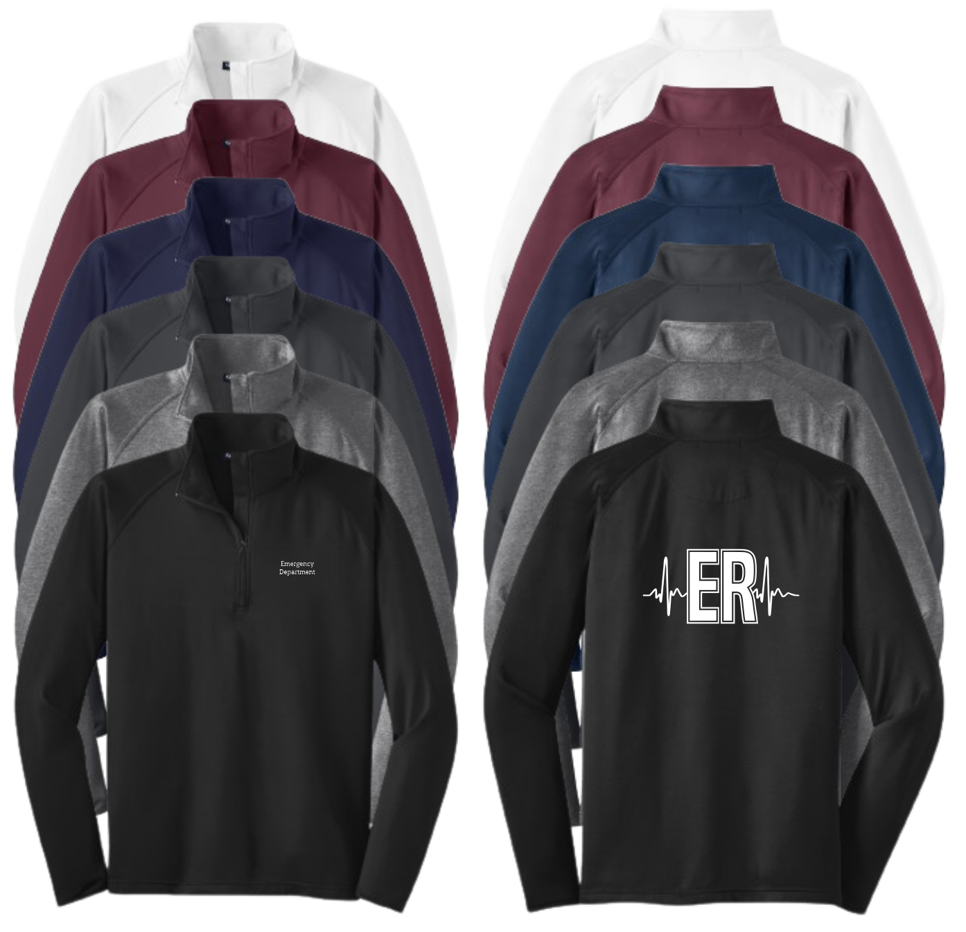 Emergency Department Rhythm Mens 1/4 Zip Pullover (+ options)