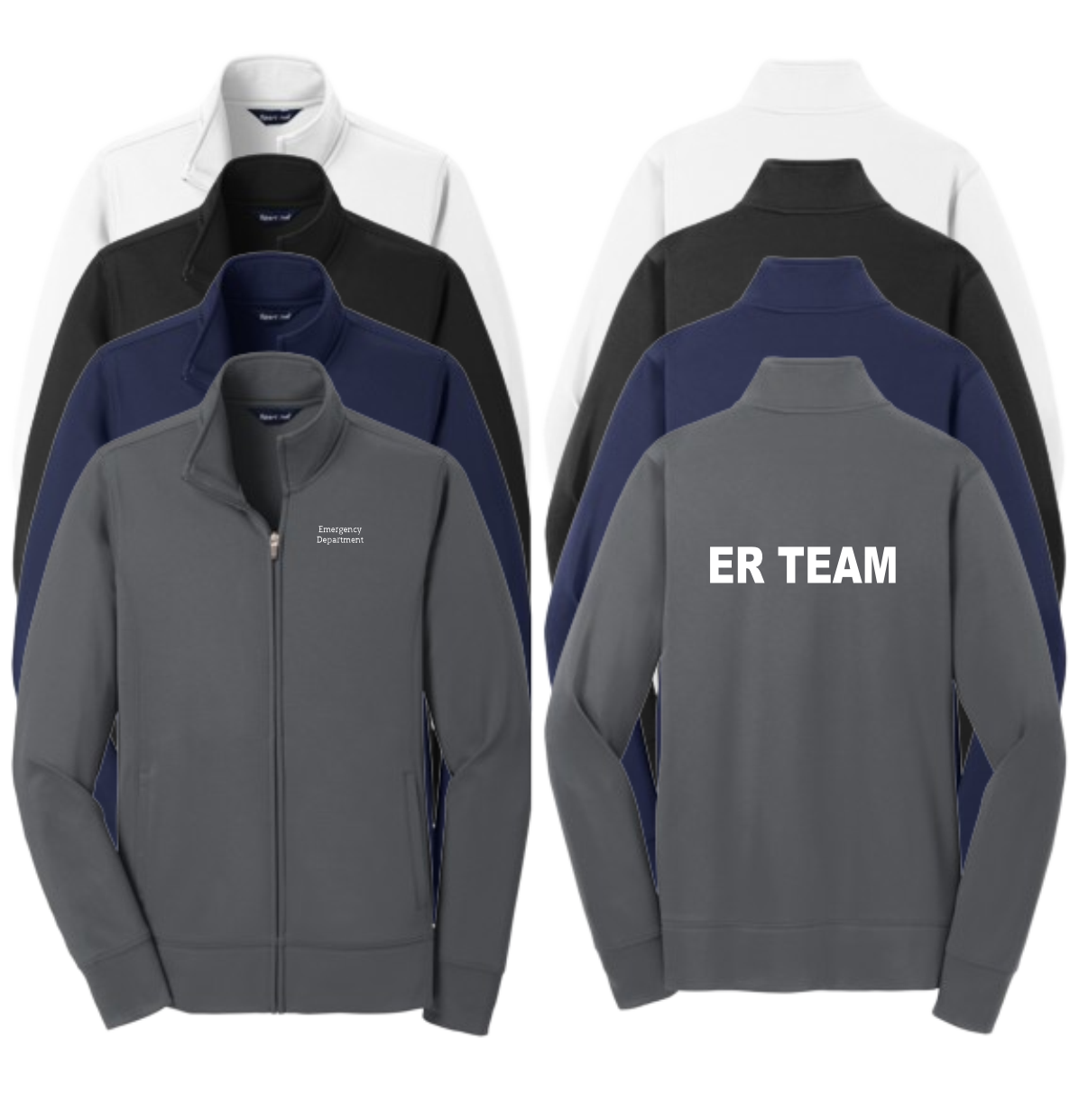 Emergency Department ER Team Mens Full Zip Jacket (+ options)