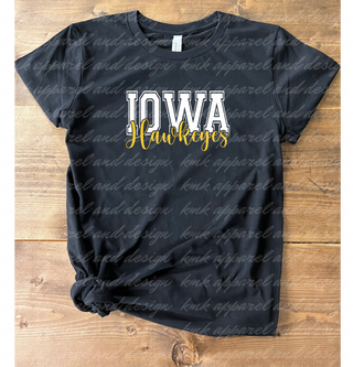Hawkeyes Iowa Outline (+ options)