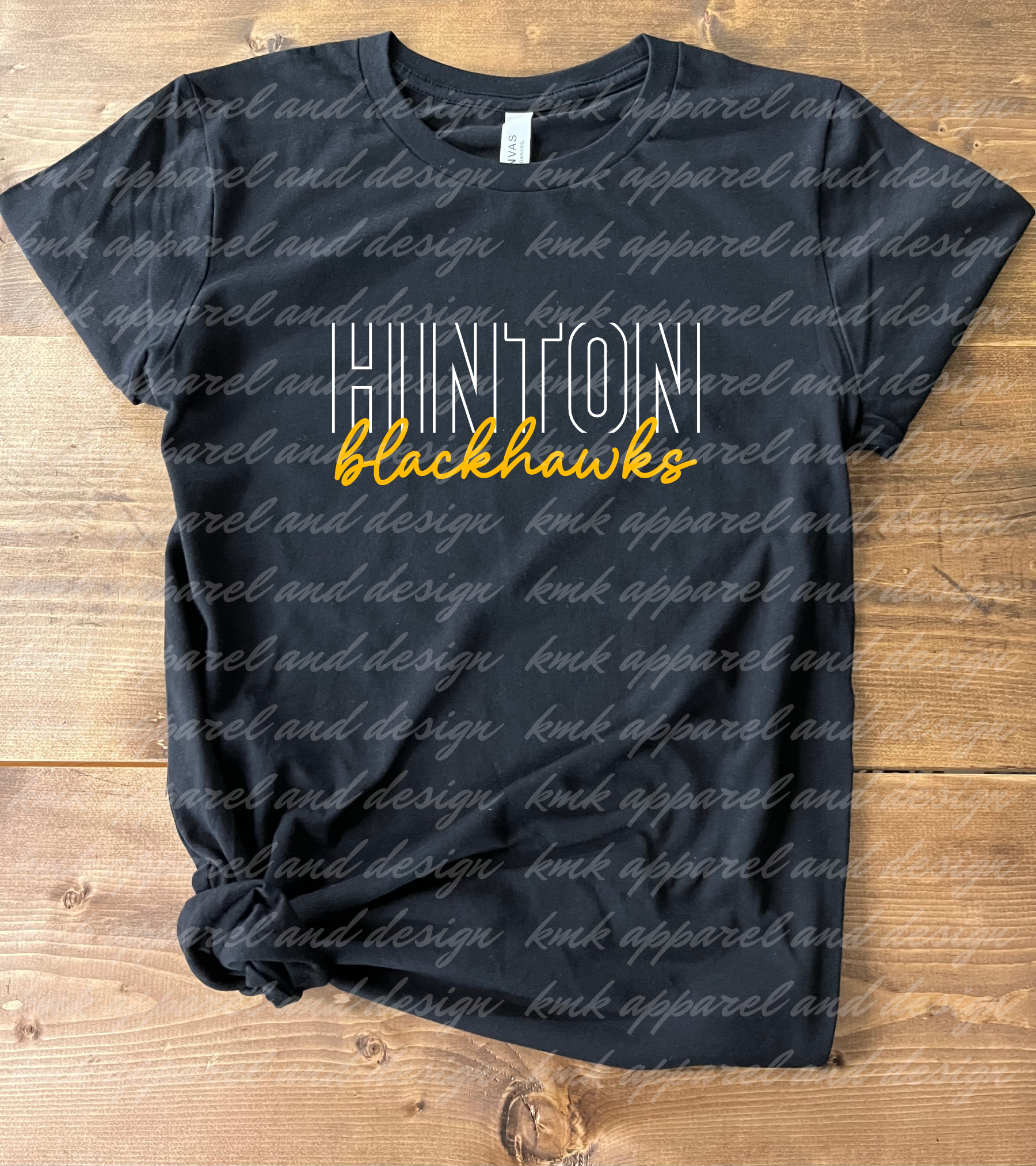 Hinton Blackhawks Outlined Script (+ options)