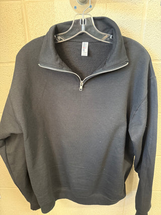 Winter Clearance - Black 1/4 Zip Sweatshirt - Multiple Sizes Available