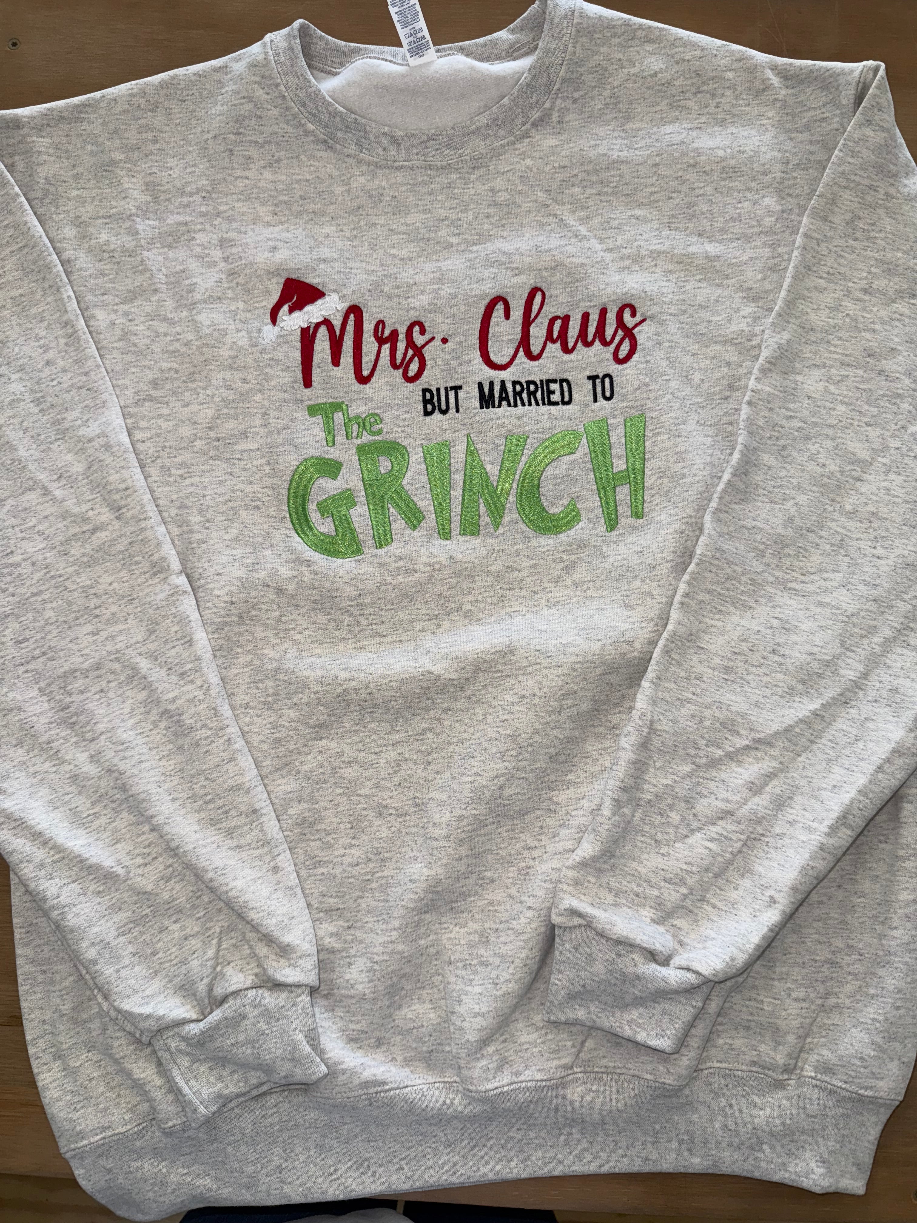 KMK Design Christmas Mrs Claus But Married To The Grinch (+ options)