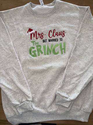 KMK Design Christmas Mrs Claus But Married To The Grinch (+ options)