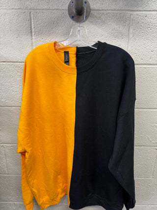 Winter Clearance - Black/Gold Crewneck Sweatshirt - Multiple Sizes Available