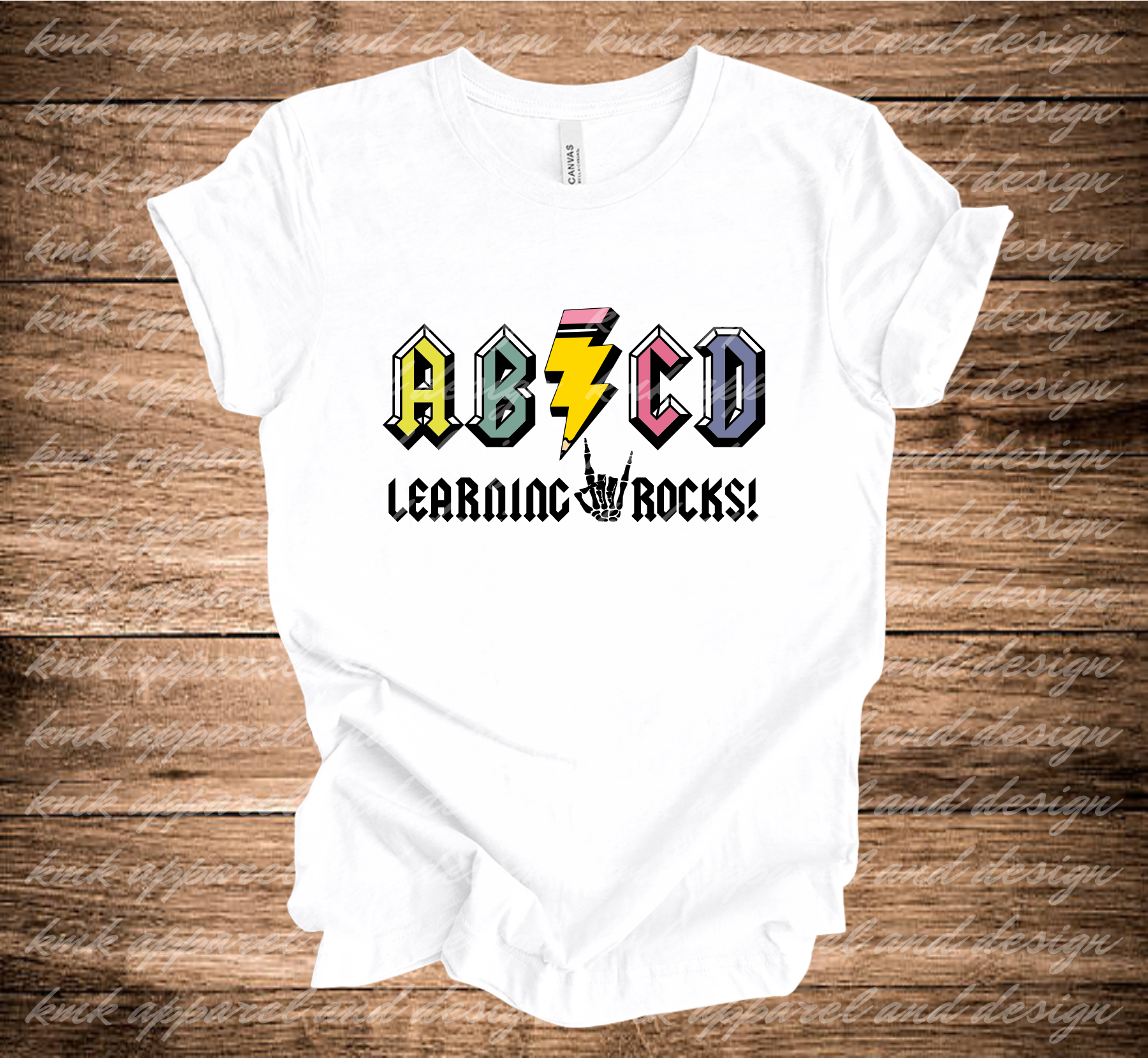 Abcd Learning Rocks Shirt KMK Design ABCD Learning Rocks (+ options) – KMK Apparel & Design LLC