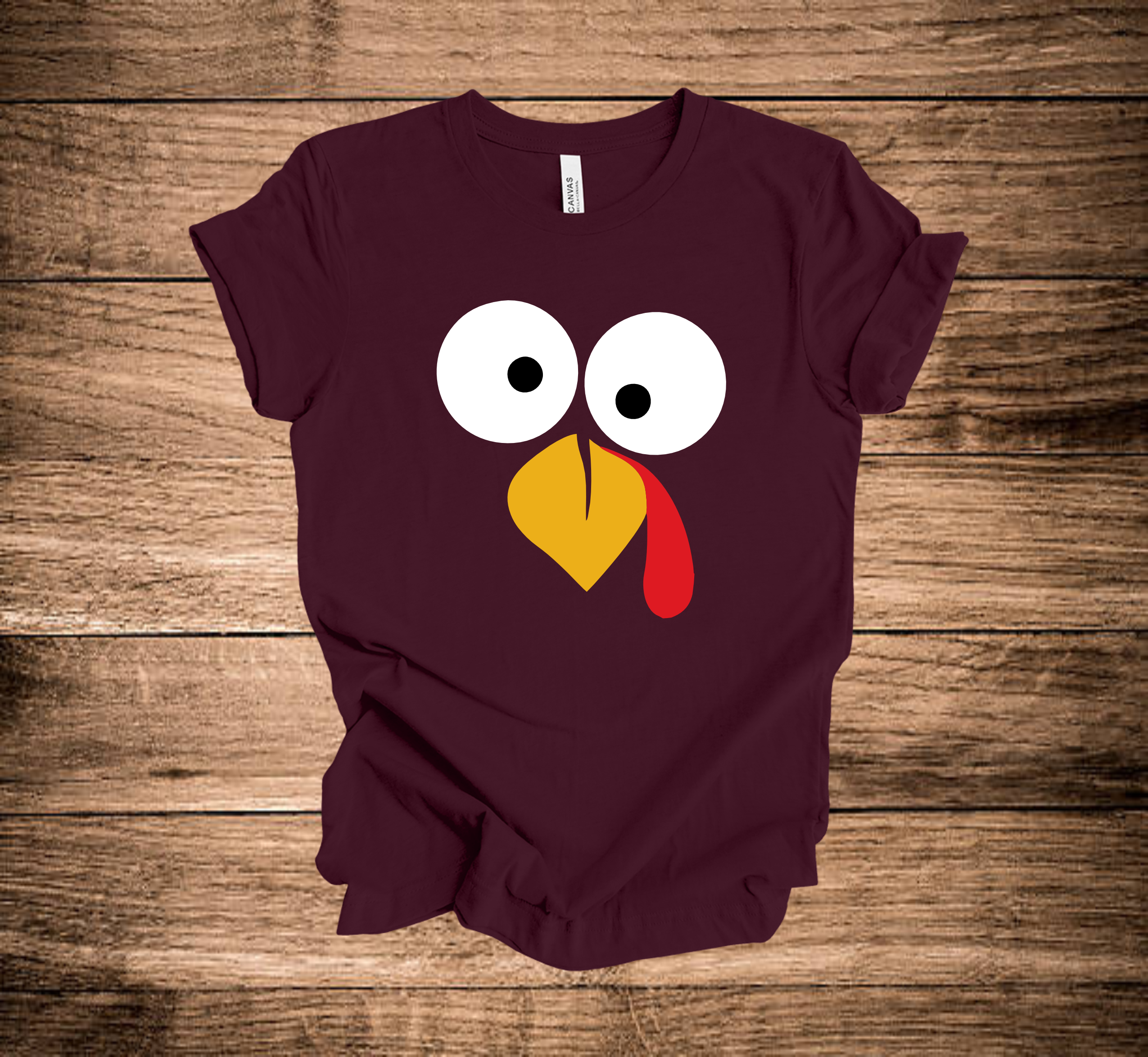 KMK Design Fall Turkey Face Print(+ options)