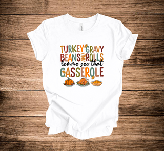 KMK Design Fall Turkey Gravy Beans Roll Lemme See That Casserole (+ options)