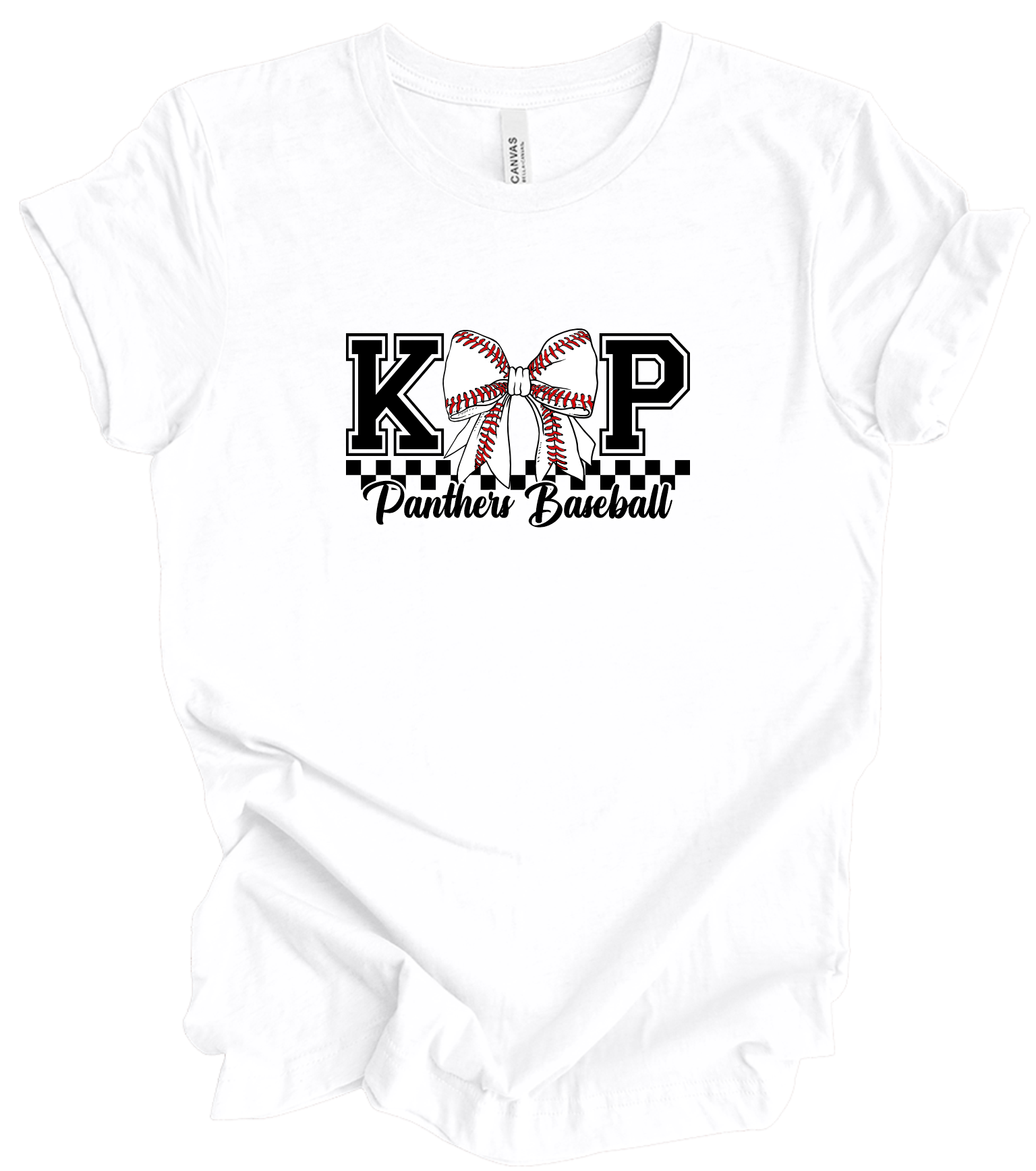 KP Panthers Baseball Bow Script Under (+ options) – KMK Apparel ...