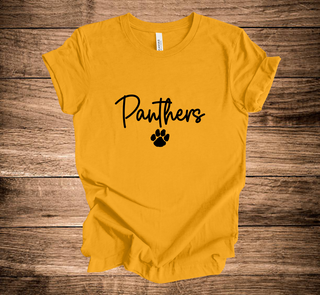 KP Panthers Script Over Paw (+ options)