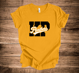 KP Panthers Script Through Block Distressed (+ options)