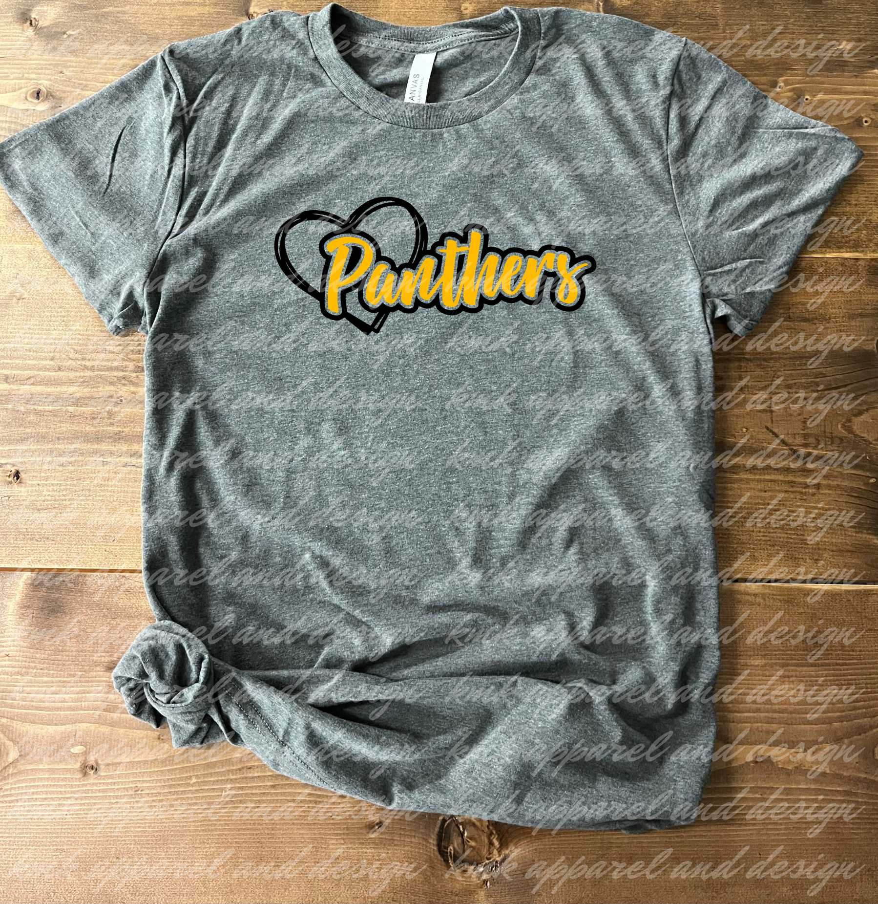 KP Panthers Sketchy Heart Panthers Script (+ options)
