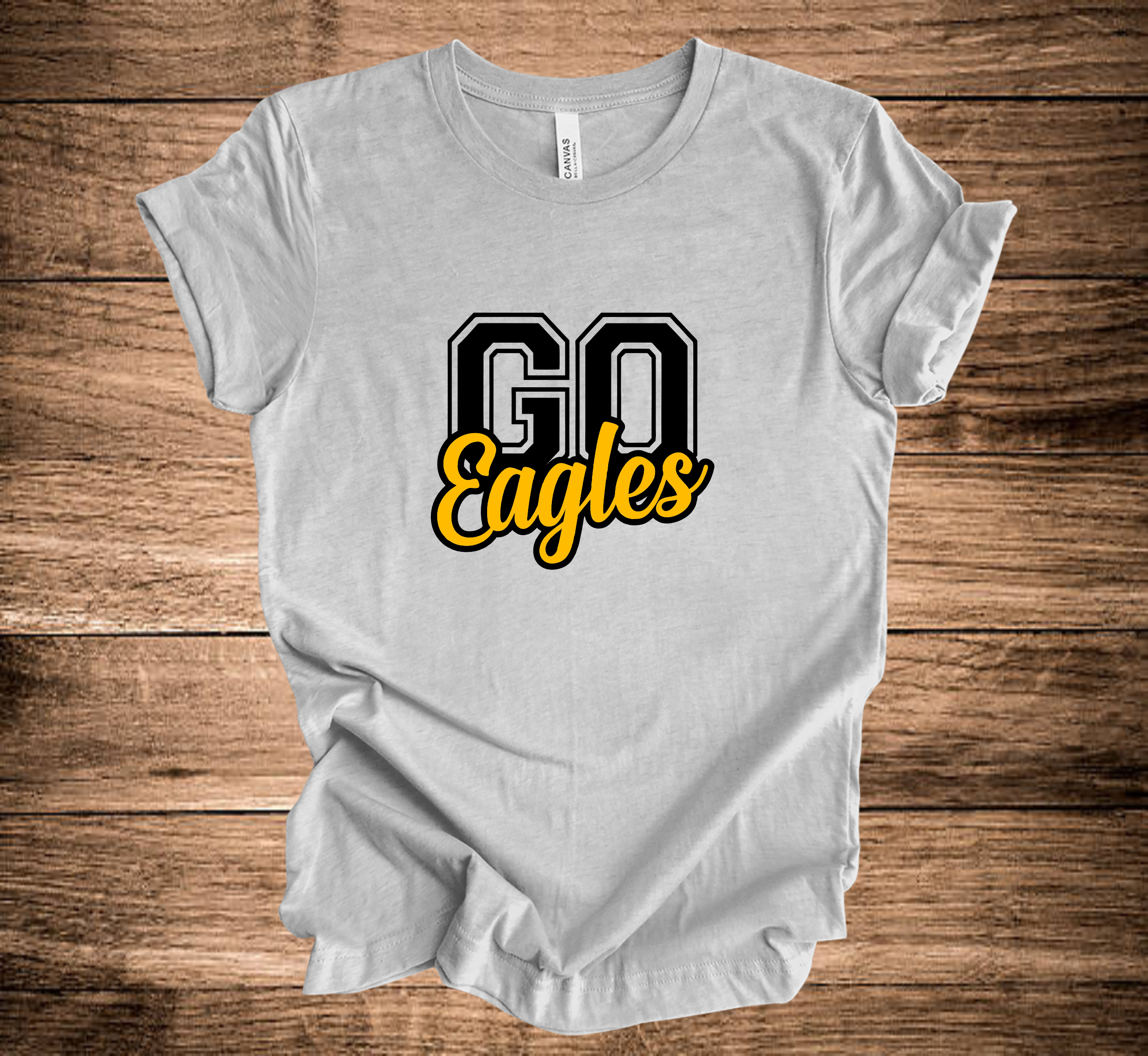 LB Eagles Go Outline Script Under (+ options)