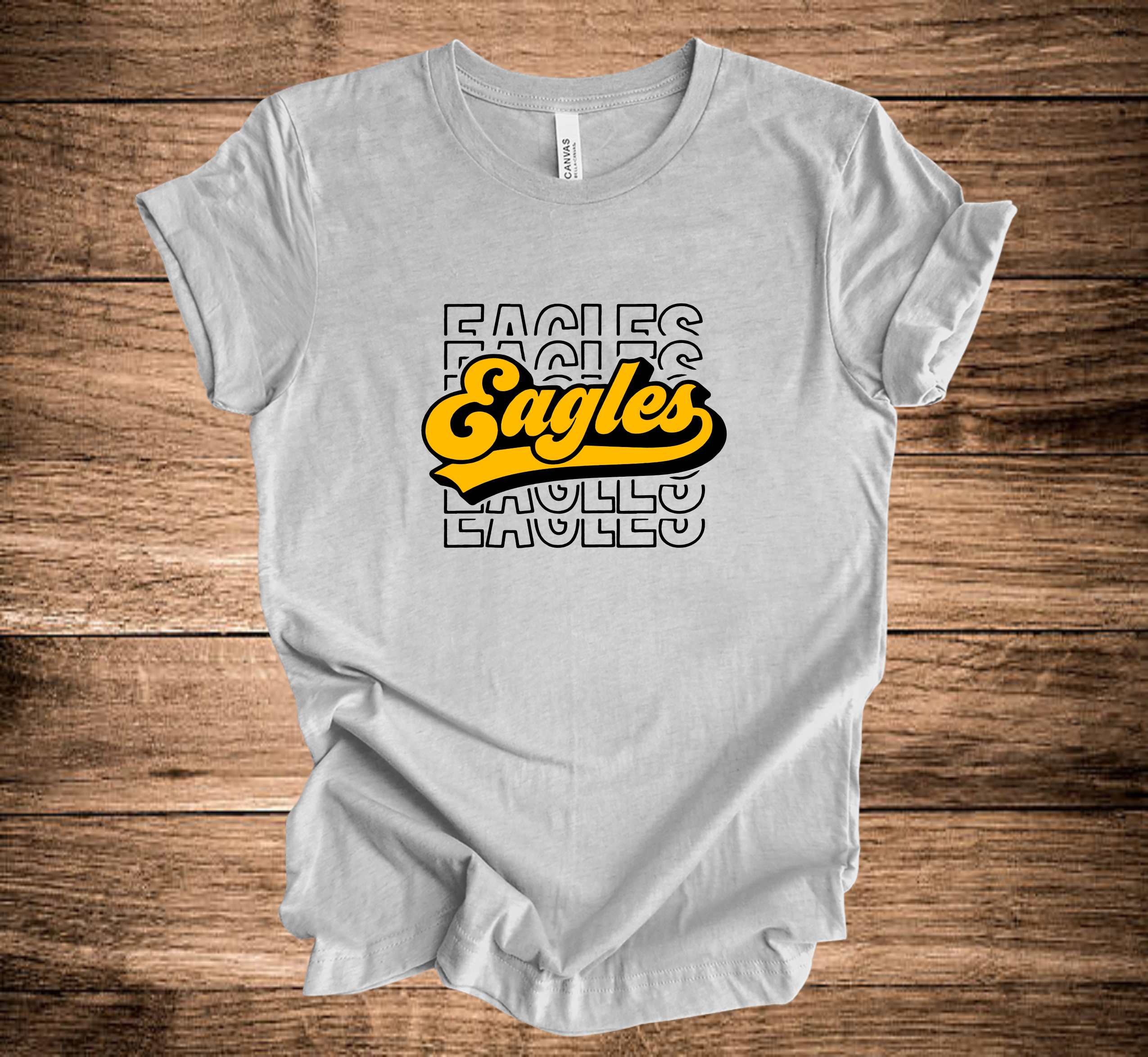 LB Eagles Repeat Outline Script Through (+ options)