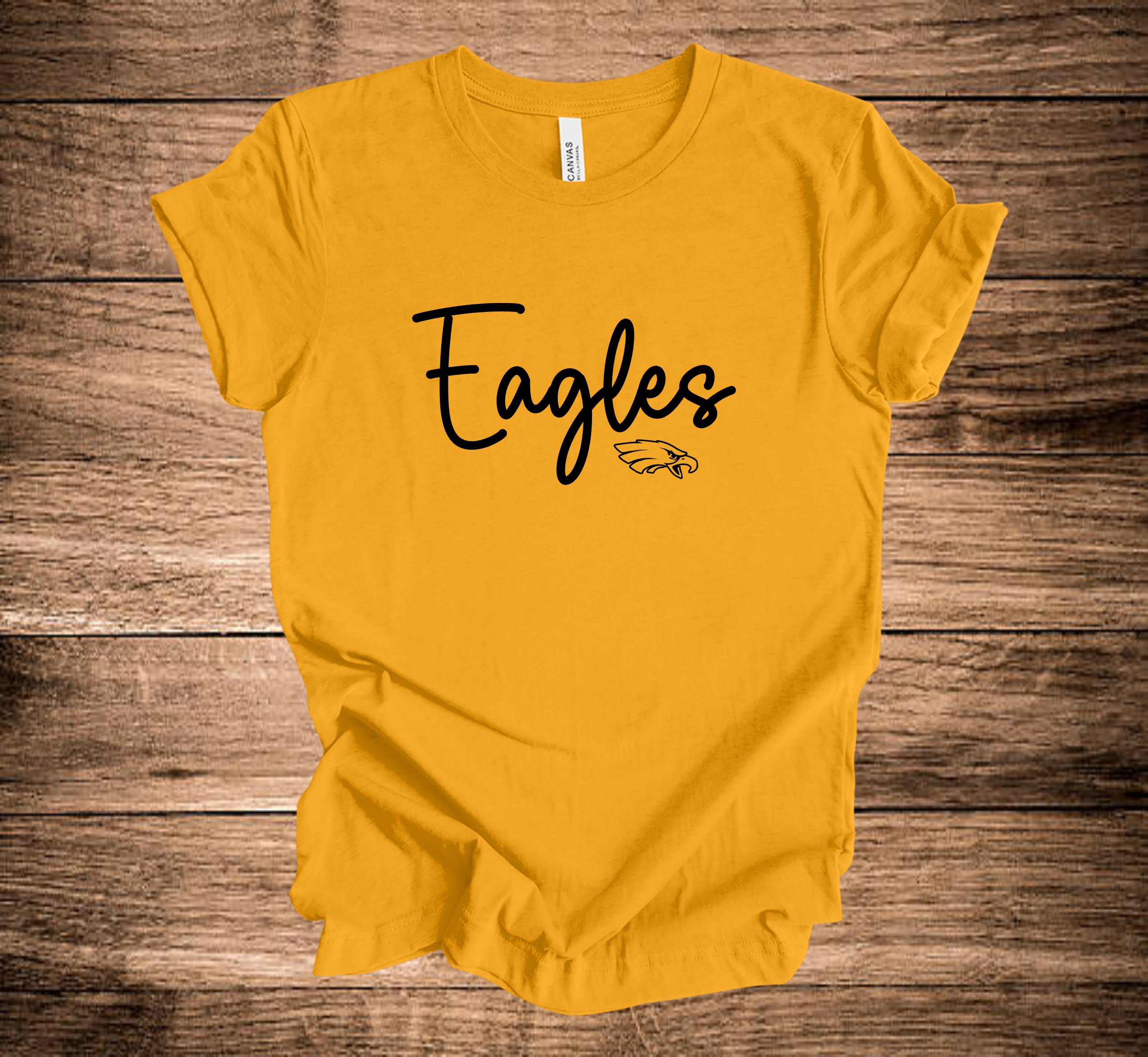 LB Eagles Script Over Eagle (+ options)