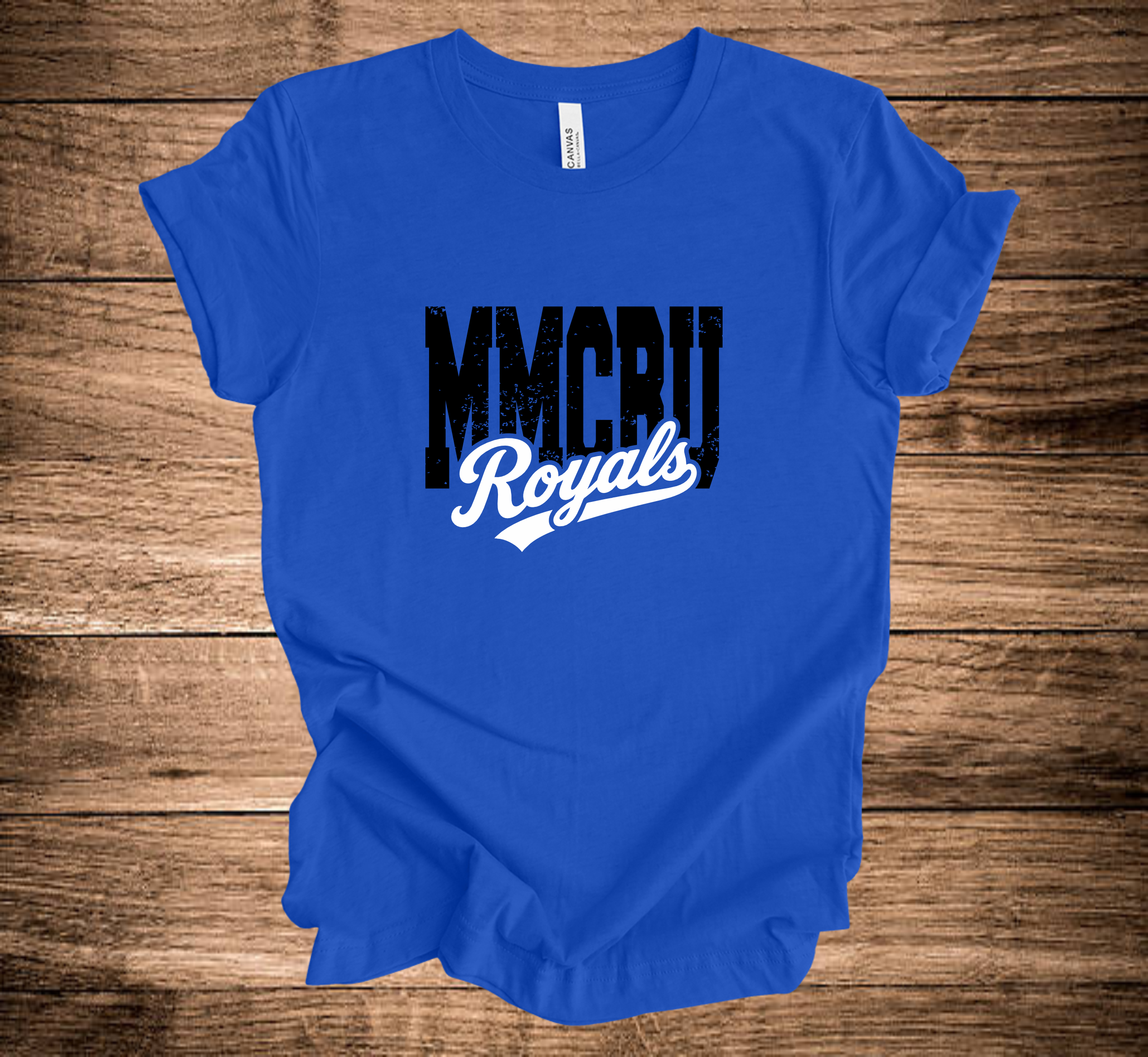 MMCRU Royals Script Through Block Distressed (+ options)