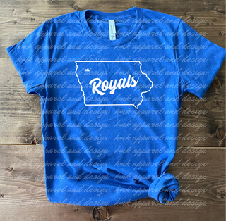 MMCRU Royals State Outline With Script (+ options)