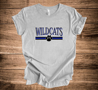 WC Wildcats Serif Over Stripe (+ options)