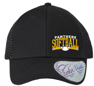 Kingsley-Pierson Softball Apparel - Black/Black Ponytail Hat