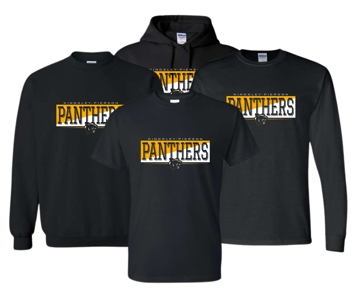 Kingsley-Pierson Staff Wellness Wednesday - Black Apparel (Gildan, Sport Tek & Bella Options)