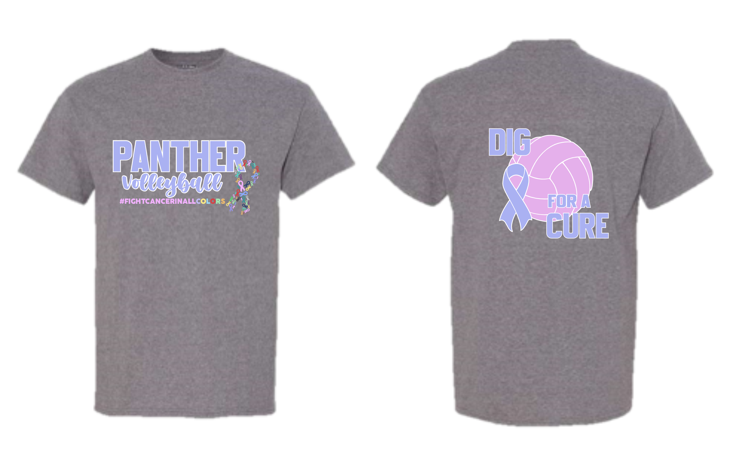 Kingsley-Pierson Cancer Night Volleyball Apparel - Grey (+ options)