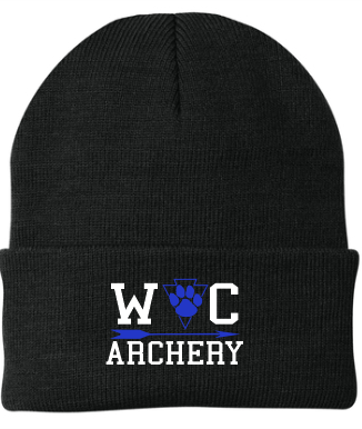 Woodbury Central Archery Apparel - Black Stocking Hat
