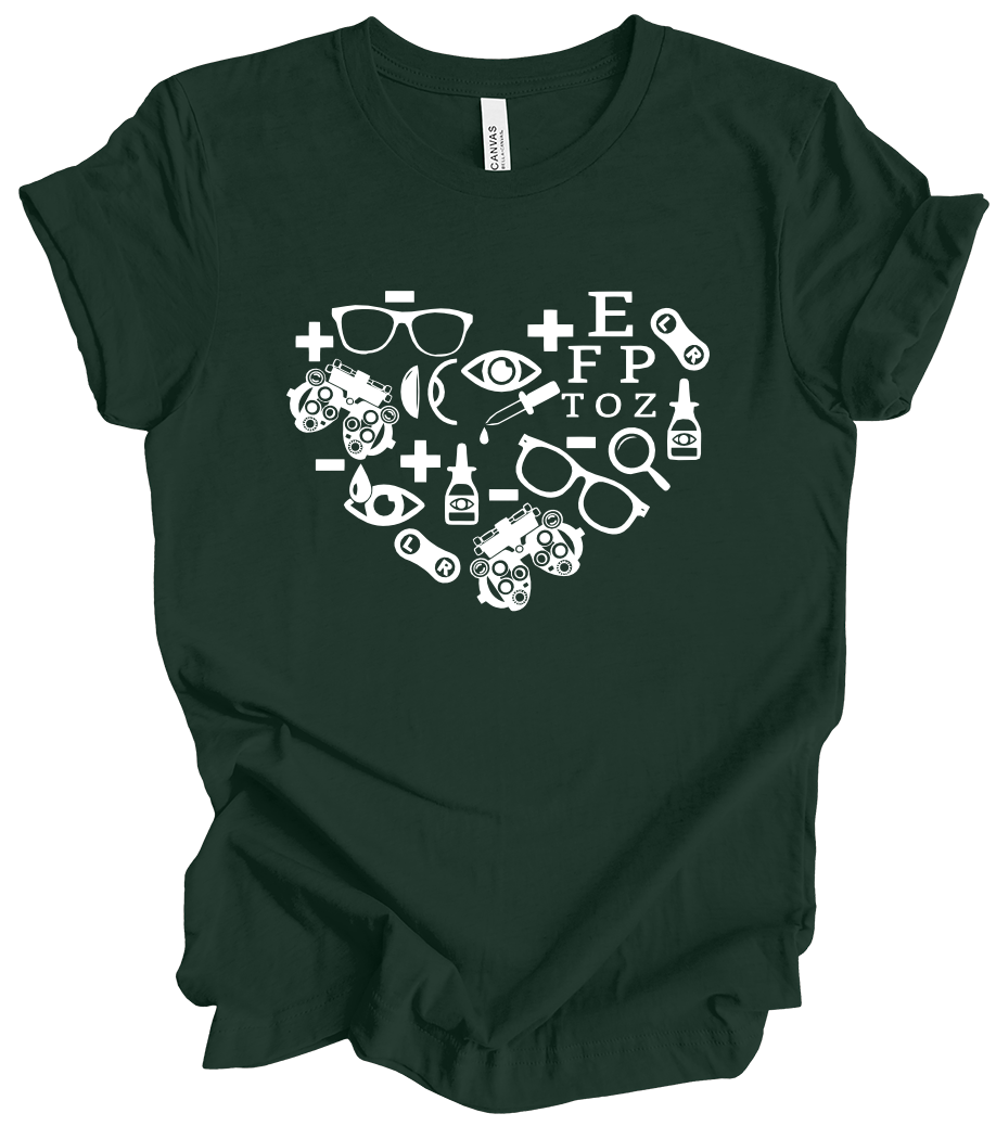 Vision Collection - Optometry Heart (+ forest green options)